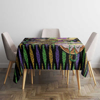 Mardi Gras Alligator Tablecloth Fleur De Lis Glitter Style - Wonder Print Shop