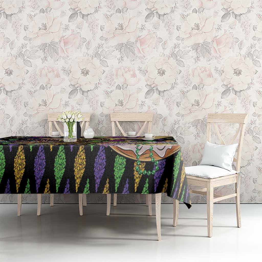 Mardi Gras Alligator Tablecloth Fleur De Lis Glitter Style - Wonder Print Shop