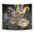 Mardi Gras Alligator Tapestry Fleur De Lis Glitter Style - Wonder Print Shop