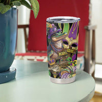 Mardi Gras Alligator Tumbler Cup Fleur De Lis Glitter Style - Wonder Print Shop