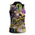 Mardi Gras Alligator Women Sleeveless Polo Shirt Fleur De Lis Glitter Style - Wonder Print Shop