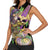 Mardi Gras Alligator Women Sleeveless Polo Shirt Fleur De Lis Glitter Style - Wonder Print Shop
