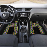 Mardi Gras Skull Car Mats Beads Fleur De Lis