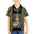 Mardi Gras Skull Family Matching Off Shoulder Maxi Dress and Hawaiian Shirt Beads Fleur De Lis