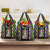 Mardi Gras Skull Grocery Bag Beads Fleur De Lis