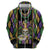 Mardi Gras Skull Hoodie Beads Fleur De Lis
