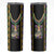 Mardi Gras Skull Skinny Tumbler Beads Fleur De Lis - Wonder Print Shop