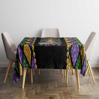 Mardi Gras Skull Tablecloth Beads Fleur De Lis - Wonder Print Shop