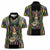 Mardi Gras Skull Women Polo Shirt Beads Fleur De Lis - Wonder Print Shop