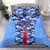 Japan Football Bedding Set Come On Samurai Blue