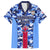 Japan Football Family Matching Off Shoulder Maxi Dress and Hawaiian Shirt Come On Samurai Blue - Wonder Print Shop