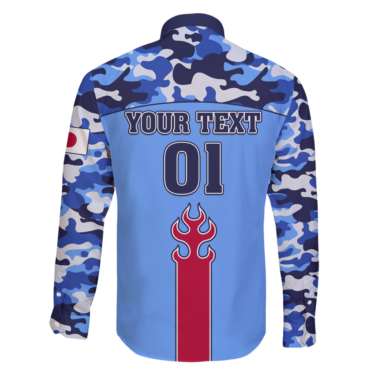 Japan Football Family Matching Short Sleeve Bodycon Dress and Hawaiian Shirt Come On Samurai Blue - Wonder Print Shop