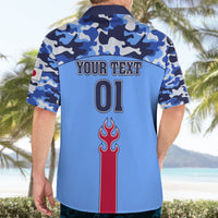 Japan Football Hawaiian Shirt Come On Samurai Blue - Wonder Print Shop