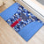 Japan Football Rubber Doormat Come On Samurai Blue - Wonder Print Shop