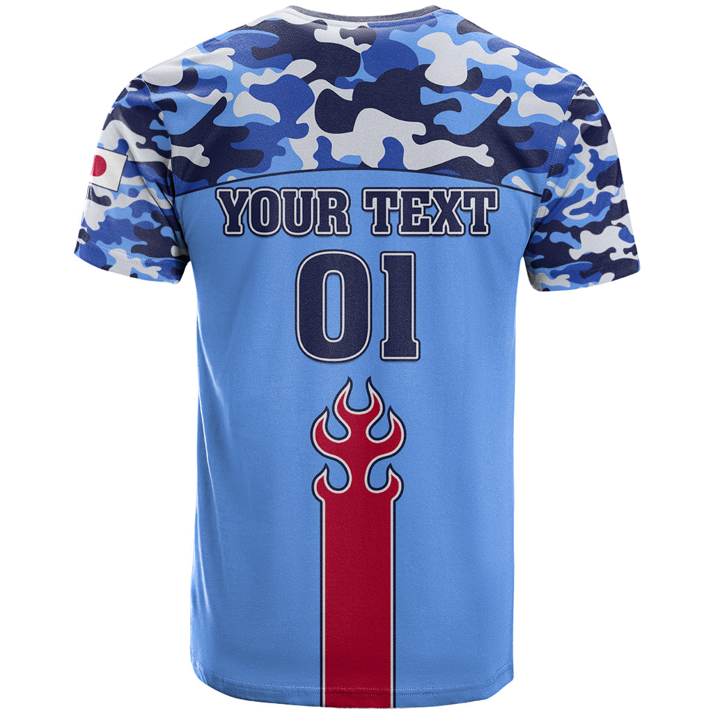 Japan Football T Shirt Come On Samurai Blue - Wonder Print Shop