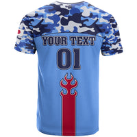 Japan Football T Shirt Come On Samurai Blue - Wonder Print Shop