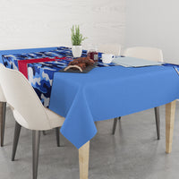 Japan Football Tablecloth Come On Samurai Blue - Wonder Print Shop
