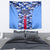 Japan Football Tapestry Come On Samurai Blue - Wonder Print Shop