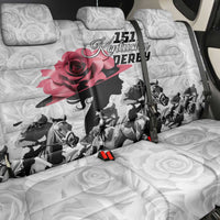 Kentucky Horse Racing Happy 151st Anniversary Back Car Seat Cover Silhouette Girl Derby Hat With Rose LT01