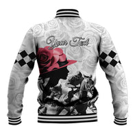 Kentucky Horse Racing Happy 151st Anniversary Baseball Jacket Silhouette Girl Derby Hat With Rose LT01