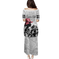 Kentucky Horse Racing Happy 151st Anniversary Family Matching Puletasi and Hawaiian Shirt Silhouette Girl Derby Hat With Rose LT01