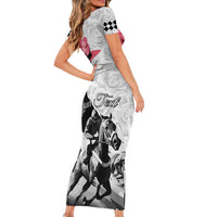 Kentucky Horse Racing Happy 151st Anniversary Family Matching Short Sleeve Bodycon Dress and Hawaiian Shirt Silhouette Girl Derby Hat With Rose LT01