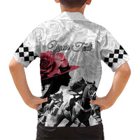 Kentucky Horse Racing Happy 151st Anniversary Hawaiian Shirt Silhouette Girl Derby Hat With Rose LT01