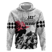 Kentucky Horse Racing Happy 151st Anniversary Hoodie Silhouette Girl Derby Hat With Rose LT01