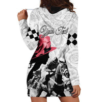 Kentucky Horse Racing Happy 151st Anniversary Hoodie Dress Silhouette Girl Derby Hat With Rose LT01