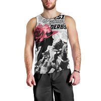 Kentucky Horse Racing Happy 151st Anniversary Men Tank Top Silhouette Girl Derby Hat With Rose LT01