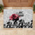 Kentucky Horse Racing Happy 151st Anniversary Rubber Doormat Silhouette Girl Derby Hat With Rose LT01