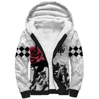 Kentucky Horse Racing Happy 151st Anniversary Sherpa Hoodie Silhouette Girl Derby Hat With Rose LT01