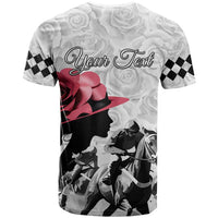 Kentucky Horse Racing Happy 151st Anniversary T Shirt Silhouette Girl Derby Hat With Rose LT01