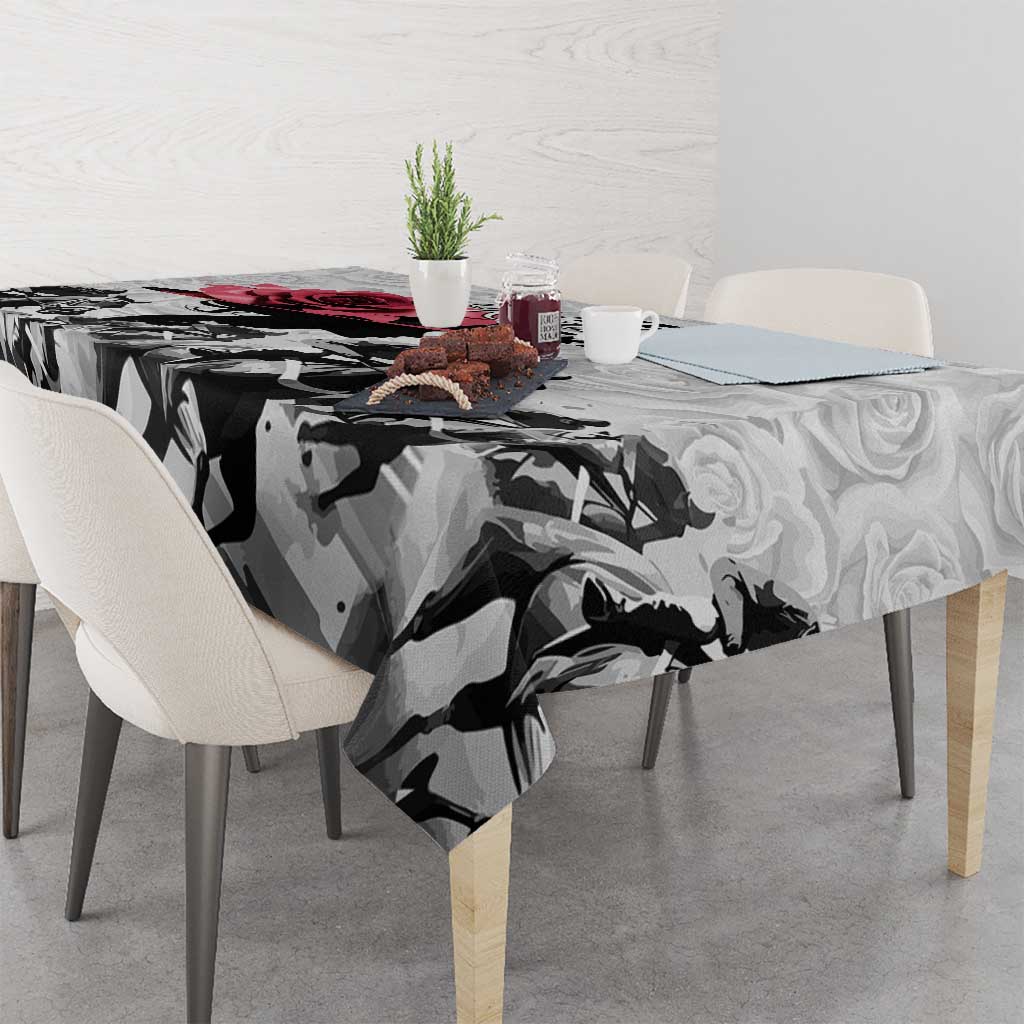 Kentucky Horse Racing Happy 151st Anniversary Tablecloth Silhouette Girl Derby Hat With Rose LT01