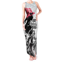 Kentucky Horse Racing Happy 151st Anniversary Tank Maxi Dress Silhouette Girl Derby Hat With Rose LT01