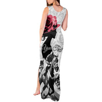 Kentucky Horse Racing Happy 151st Anniversary Tank Maxi Dress Silhouette Girl Derby Hat With Rose LT01