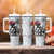 Kentucky Horse Racing Happy 151st Anniversary Tumbler With Handle Silhouette Girl Derby Hat With Rose LT01