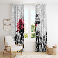 Kentucky Horse Racing Happy 151st Anniversary Window Curtain Silhouette Girl Derby Hat With Rose LT01