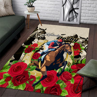 Kentucky Horse Racing Area Rug The Run for the Roses - Wonder Print Shop
