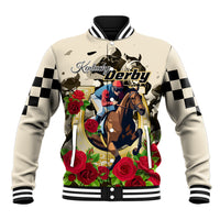 Kentucky Horse Racing Baseball Jacket The Run for the Roses - Wonder Print Shop