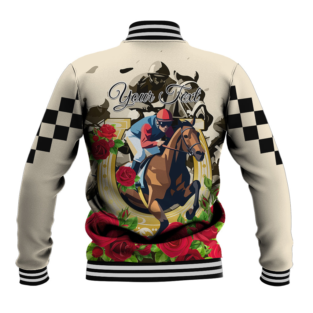 Kentucky Horse Racing Baseball Jacket The Run for the Roses - Wonder Print Shop