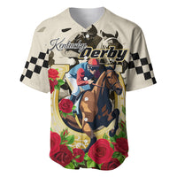 Kentucky Horse Racing Baseball Jersey The Run for the Roses - Wonder Print Shop
