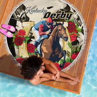 Kentucky Horse Racing Beach Blanket The Run for the Roses - Wonder Print Shop