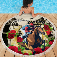 Kentucky Horse Racing Beach Blanket The Run for the Roses - Wonder Print Shop