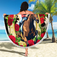 Kentucky Horse Racing Beach Blanket The Run for the Roses - Wonder Print Shop