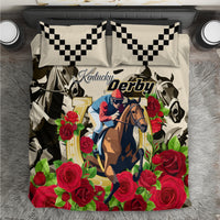 Kentucky Horse Racing Bedding Set The Run for the Roses - Wonder Print Shop