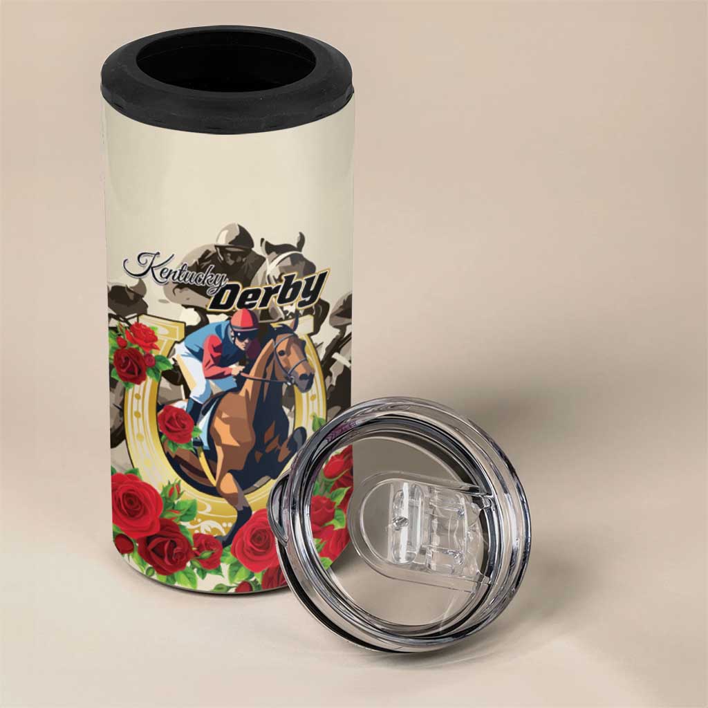 Kentucky Horse Racing 4 in 1 Can Cooler Tumbler The Run for the Roses - Wonder Print Shop