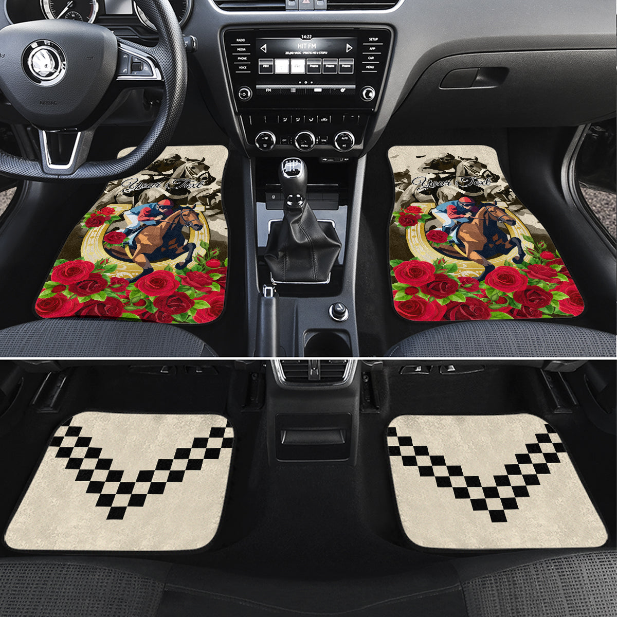 Kentucky Horse Racing Car Mats The Run for the Roses - Wonder Print Shop