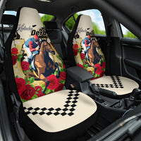 Kentucky Horse Racing Car Seat Cover The Run for the Roses - Wonder Print Shop