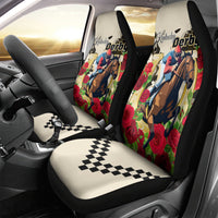 Kentucky Horse Racing Car Seat Cover The Run for the Roses - Wonder Print Shop